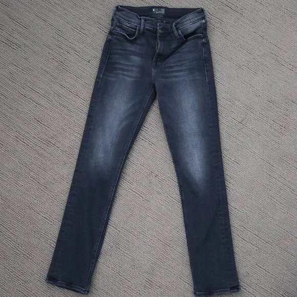 MOTHER Mid Rise Dazzler Flood Jean - Not Today Satan Size 25 - Picture 4 of 10